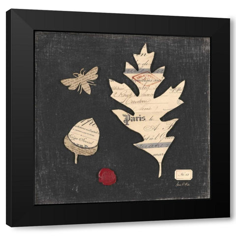 Linen Memoir 3 Black Modern Wood Framed Art Print with Double Matting by Fisk, Arnie