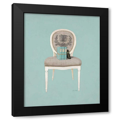 Linen Chaise 1 Black Modern Wood Framed Art Print by Fisk, Arnie