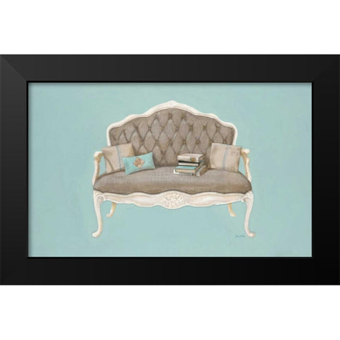 Linen Recline Black Modern Wood Framed Art Print by Fisk, Arnie