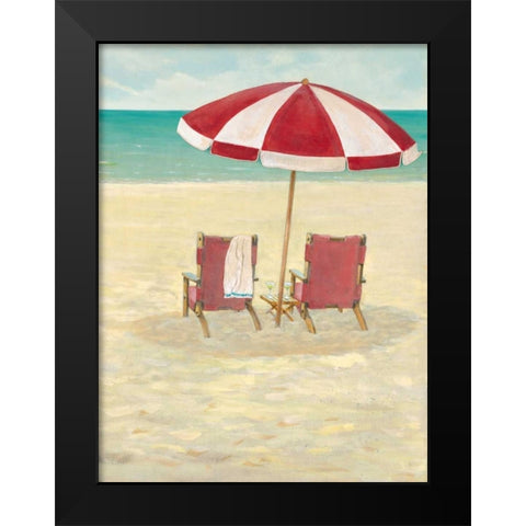 On Vacation Black Modern Wood Framed Art Print by Fisk, Arnie