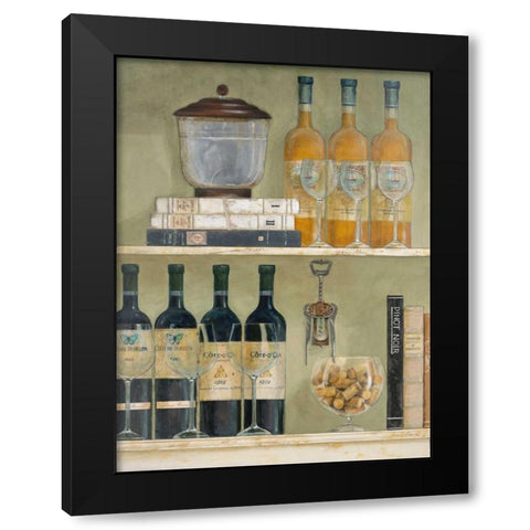 Vintners Collection Black Modern Wood Framed Art Print with Double Matting by FISK, Arnie