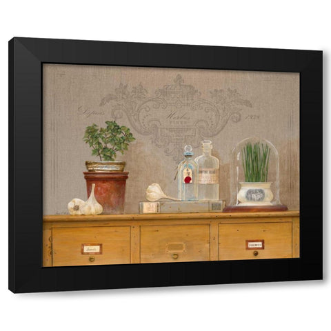 Chive Library  Black Modern Wood Framed Art Print with Double Matting by Fisk, Arnie