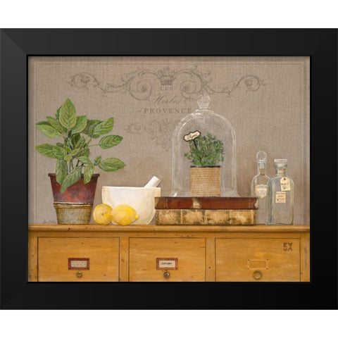 Basil Library Black Modern Wood Framed Art Print by Fisk, Arnie