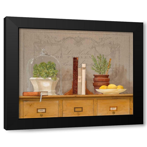 Rosemary Library Black Modern Wood Framed Art Print with Double Matting by Fisk, Arnie