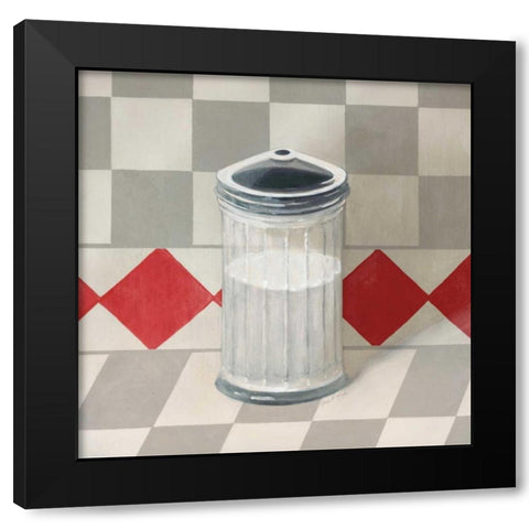 Vintage Sugar  Black Modern Wood Framed Art Print with Double Matting by Fisk, Arnie