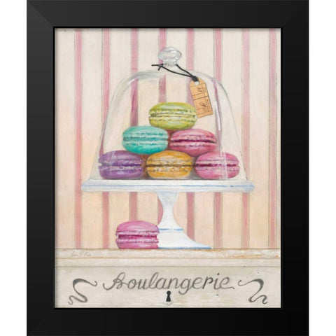 French Macaroons 1 Black Modern Wood Framed Art Print by FISK, Arnie