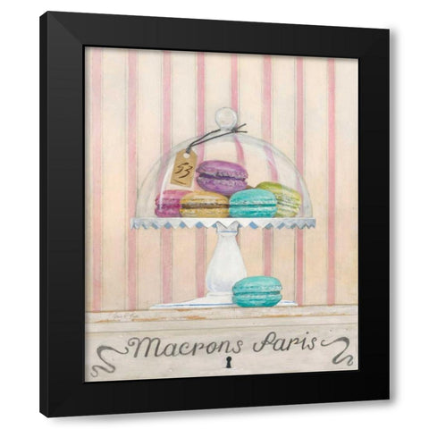 French Macaroons 2 Black Modern Wood Framed Art Print with Double Matting by FISK, Arnie