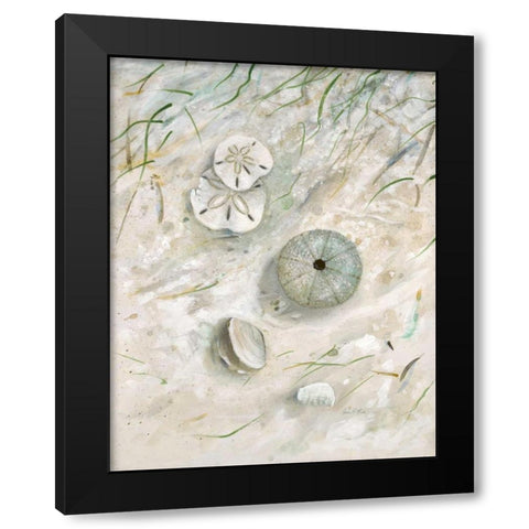 Seaside Urchin Black Modern Wood Framed Art Print with Double Matting by FISK, Arnie