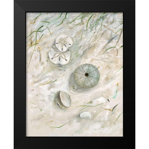 Seaside Urchin Black Modern Wood Framed Art Print by FISK, Arnie