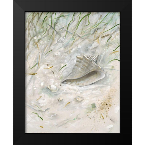 Seaside ConchÂ  Black Modern Wood Framed Art Print by FISK, Arnie