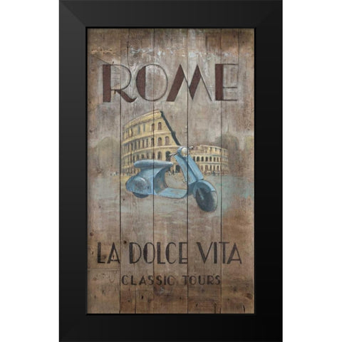 Roman Tours  Black Modern Wood Framed Art Print by FISK, Arnie