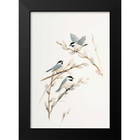 Bird in White Black Modern Wood Framed Art Print by FISK, Arnie