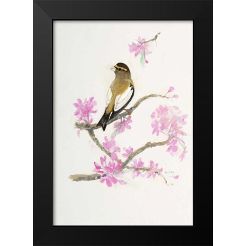 Bird in Brown Black Modern Wood Framed Art Print by FISK, Arnie