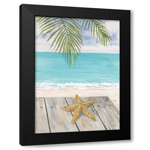 Beach Life Black Modern Wood Framed Art Print with Double Matting by FISK, Arnie