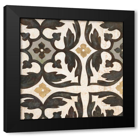 Winery Villa Tile 1 Black Modern Wood Framed Art Print with Double Matting by Fisk, Arnie