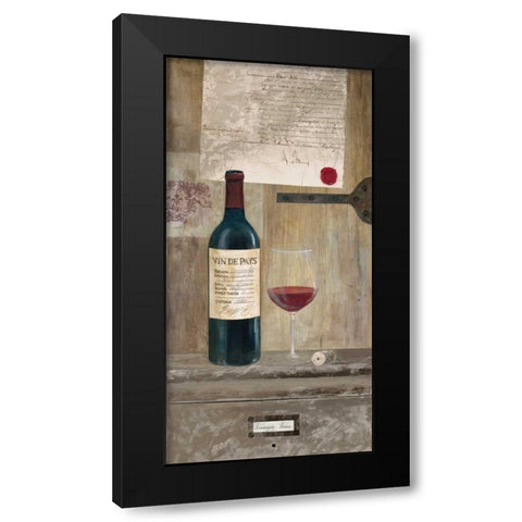 A Good Vintage - Red Black Modern Wood Framed Art Print with Double Matting by Fisk, Arnie