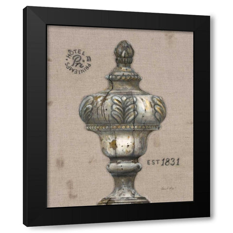 Industrial Chic Finial Black Modern Wood Framed Art Print with Double Matting by Fisk, Arnie