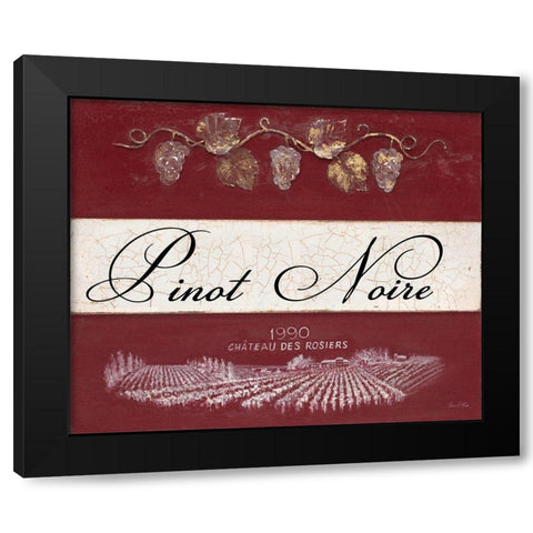 Pinot Noire Cellar Reserve Black Modern Wood Framed Art Print with Double Matting by Fisk, Arnie