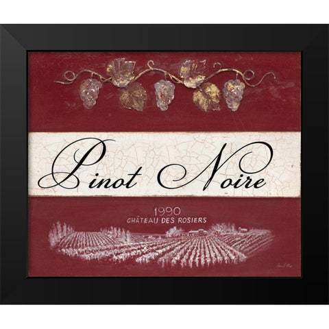 Pinot Noire Cellar Reserve Black Modern Wood Framed Art Print by Fisk, Arnie