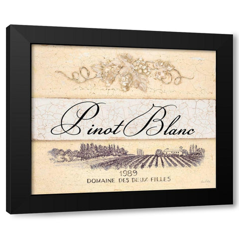 Pinot Blanc Cellar Reserve Black Modern Wood Framed Art Print with Double Matting by Fisk, Arnie