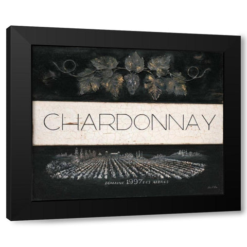 Chardonnay Cellar Reserve Black Modern Wood Framed Art Print with Double Matting by Fisk, Arnie