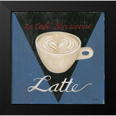 Cafe Parisienne Latte Black Modern Wood Framed Art Print by Fisk, Arnie
