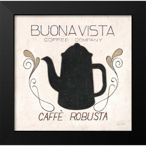 Buona Vista Coffee Black Modern Wood Framed Art Print by Fisk, Arnie