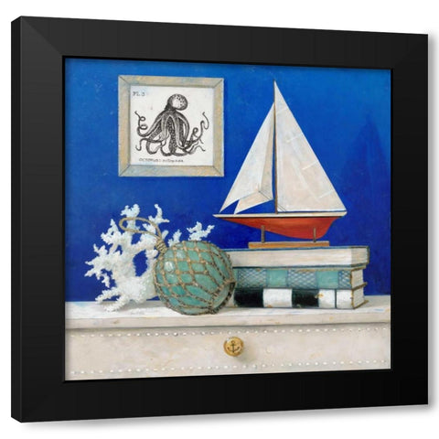 Stories of the Sea 2 Black Modern Wood Framed Art Print by Fisk, Arnie