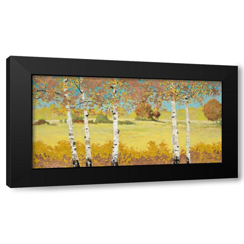 Copper Birch Black Modern Wood Framed Art Print with Double Matting by Fisk, Arnie