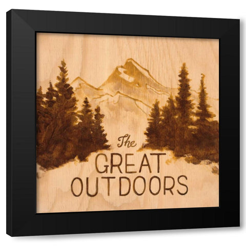 Great Outdoors Black Modern Wood Framed Art Print with Double Matting by Fisk, Arnie