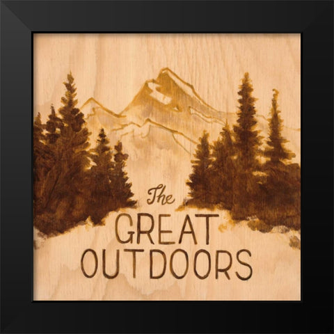 Great Outdoors Black Modern Wood Framed Art Print by Fisk, Arnie