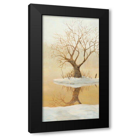 Winter Glow Panel 2 Black Modern Wood Framed Art Print with Double Matting by Fisk, Arnie