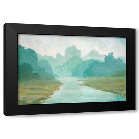 Morning View Black Modern Wood Framed Art Print with Double Matting by Fisk, Arnie