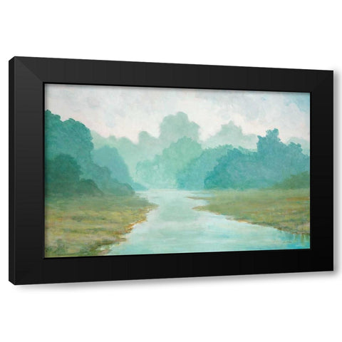 Morning View Black Modern Wood Framed Art Print by Fisk, Arnie