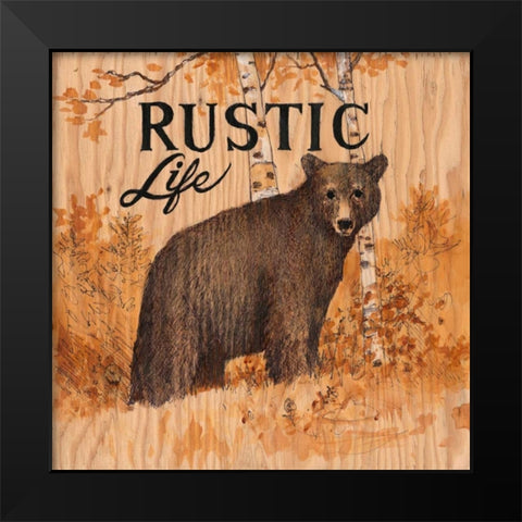 Rustic Life Black Modern Wood Framed Art Print by Fisk, Arnie