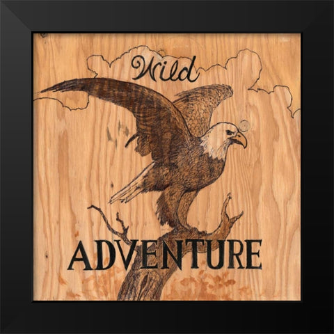 Wild Adventure Black Modern Wood Framed Art Print by Fisk, Arnie