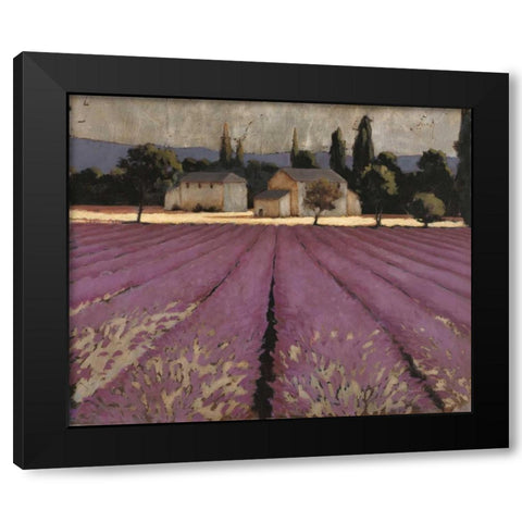 Lavender Weekend Black Modern Wood Framed Art Print by Wiens, James