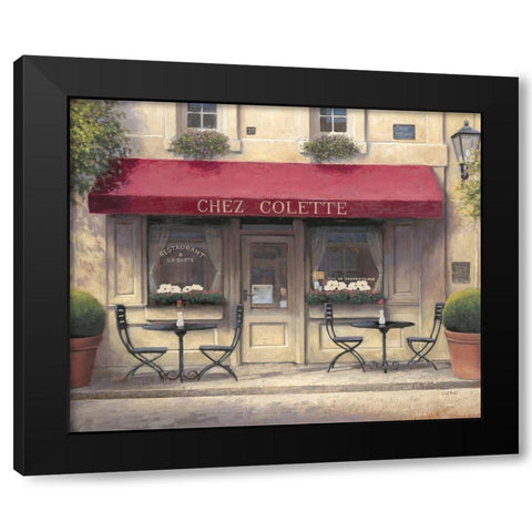 Chez Colette Black Modern Wood Framed Art Print by Wiens, James