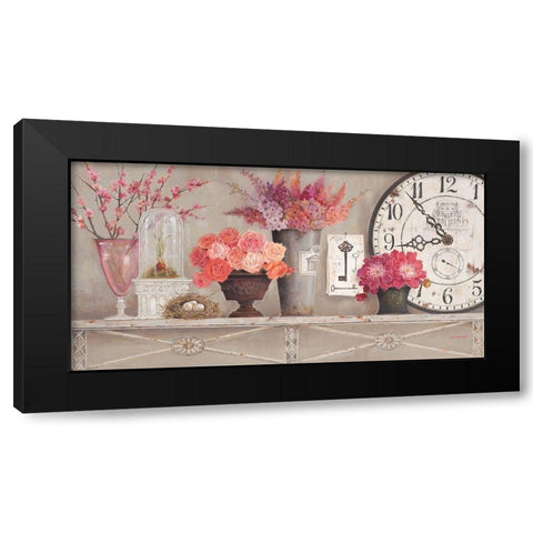Blossom Time Black Modern Wood Framed Art Print with Double Matting by White, Kathryn