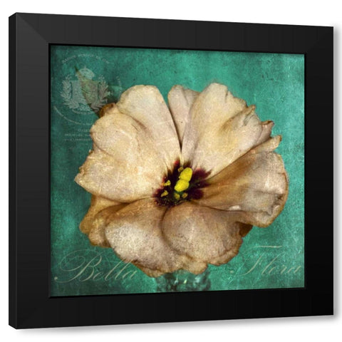 Bella Flora Black Modern Wood Framed Art Print by Atria, Cristin