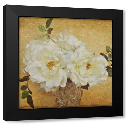 Garden Sentiments Black Modern Wood Framed Art Print with Double Matting by Atria, Cristin