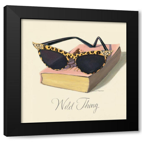 Such A Wild Thing Black Modern Wood Framed Art Print with Double Matting by Fabiano, Marco