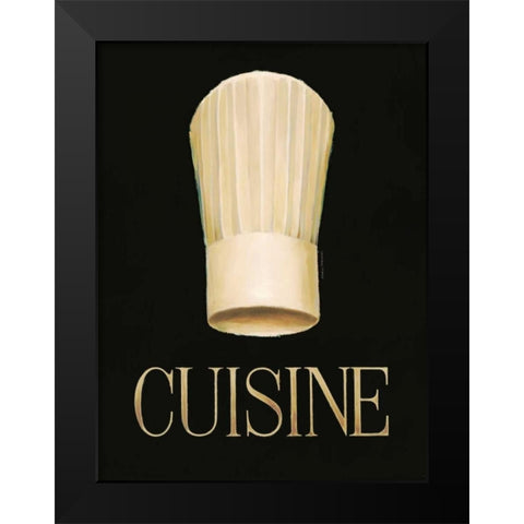 Gourmet Chef Black Modern Wood Framed Art Print by Fabiano, Marco