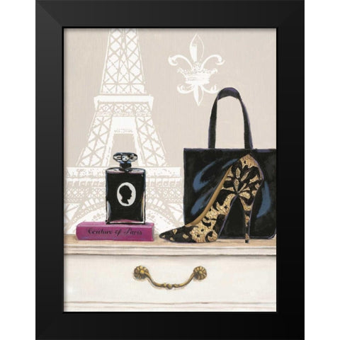 Fabulous Paris Black Modern Wood Framed Art Print by Barrett, Chad