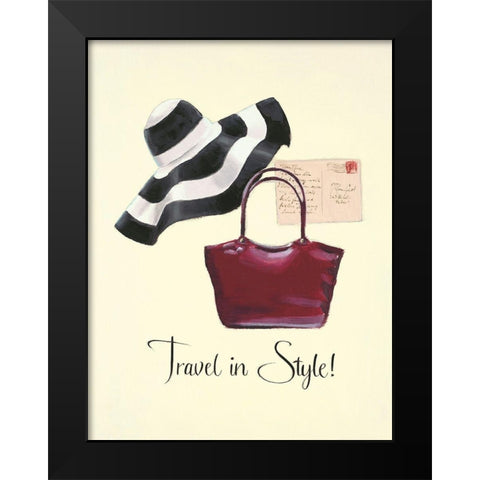 JET SETTER 3  Black Modern Wood Framed Art Print by Fabiano, Marco