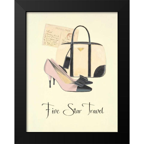 Jet Setter 4 Black Modern Wood Framed Art Print by Fabiano, Marco