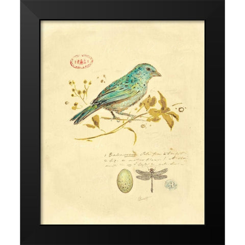 Gilded Songbird 1  Black Modern Wood Framed Art Print by Barrett, Chad