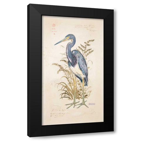 Tricolor Heron Black Modern Wood Framed Art Print with Double Matting by Barrett, Chad