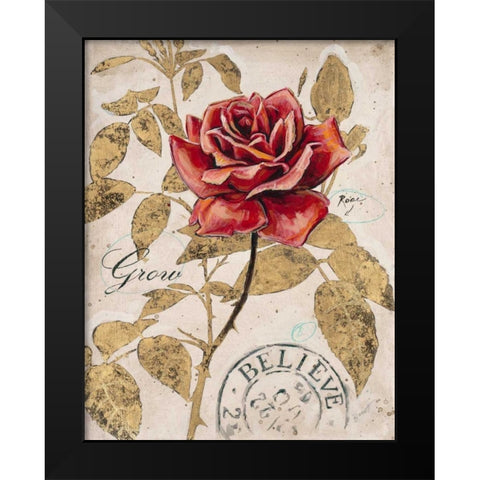 Ruby Collection 7 Black Modern Wood Framed Art Print by Barrett, Chad