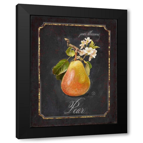 Heritage Pear Black Modern Wood Framed Art Print by Barrett, Chad